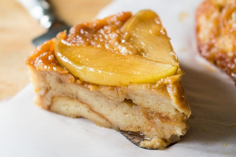 Upside Down Apple Bread Pudding • Recipe for Perfection