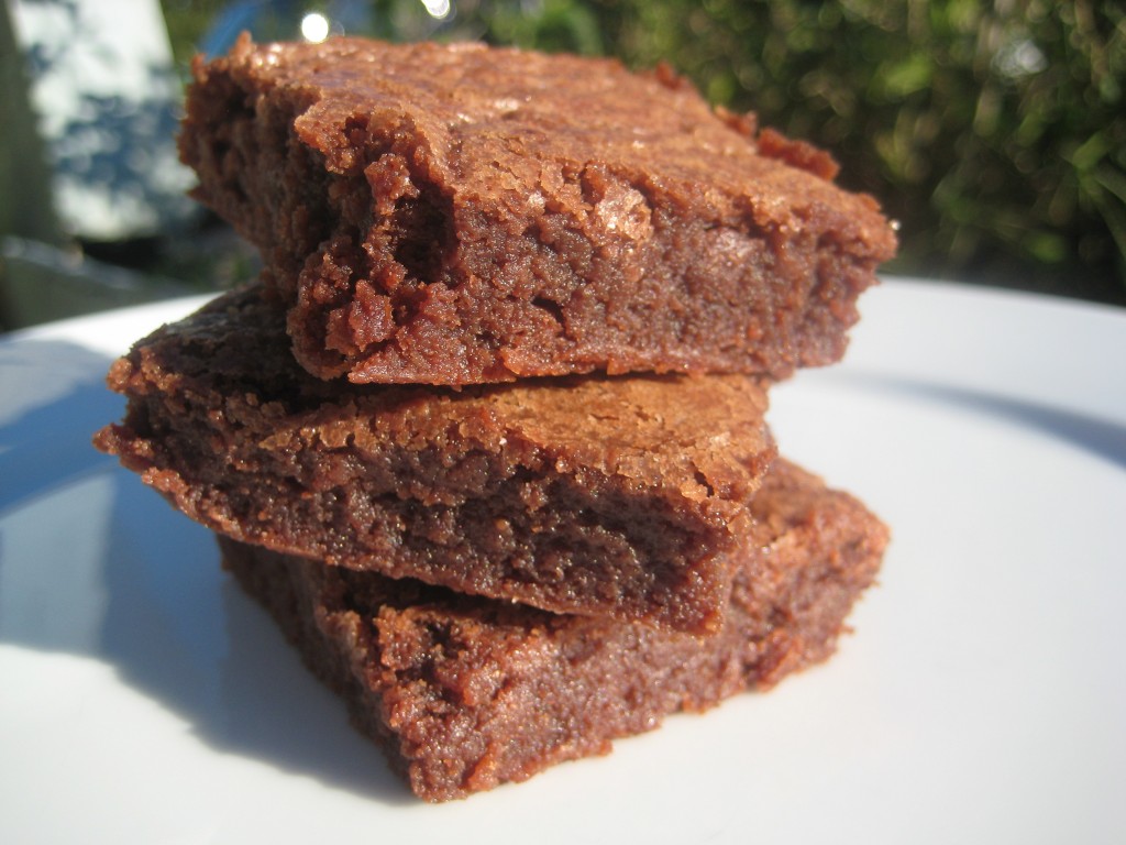 chewy white chocolate brownies