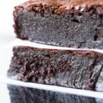 You'll love these decadent flourless brownies! Made with absolutely no flour of any kind, they are brimming with intense chocolate flavor and fudginess.