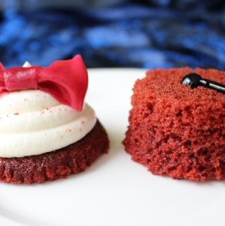 Doctor Who Party Ideas Red Velvet Cupcake Bowtie and Fez