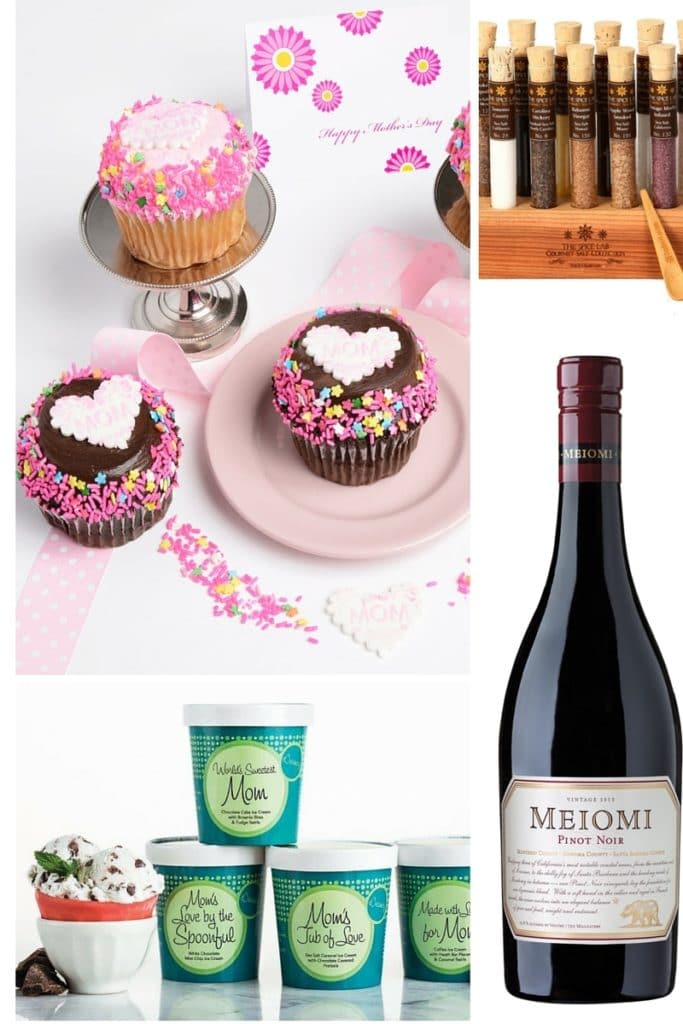 Gift ideas for Mother's Day!  Get the best food, drink, snacks, and other gourmet goodies that Mom will love.