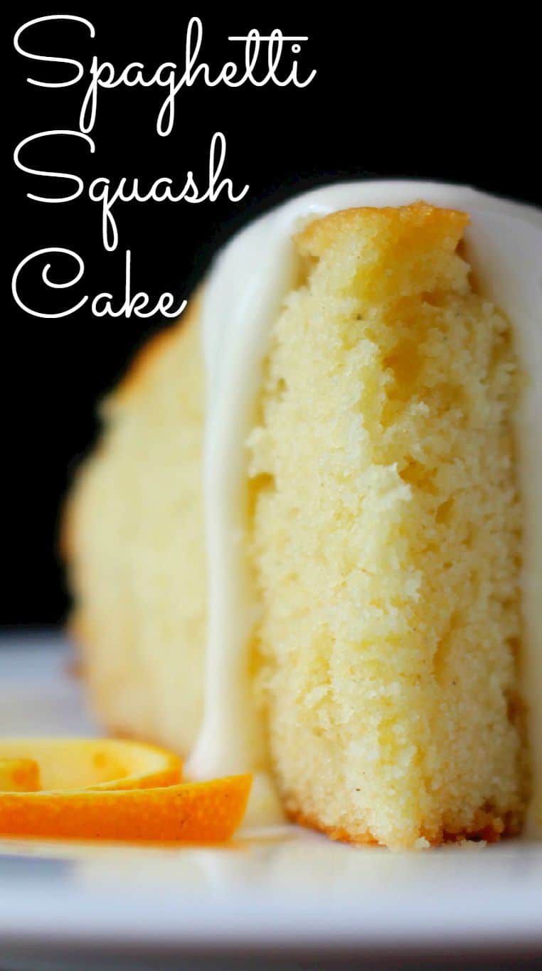 Spaghetti Squash Cake with Orange Cream