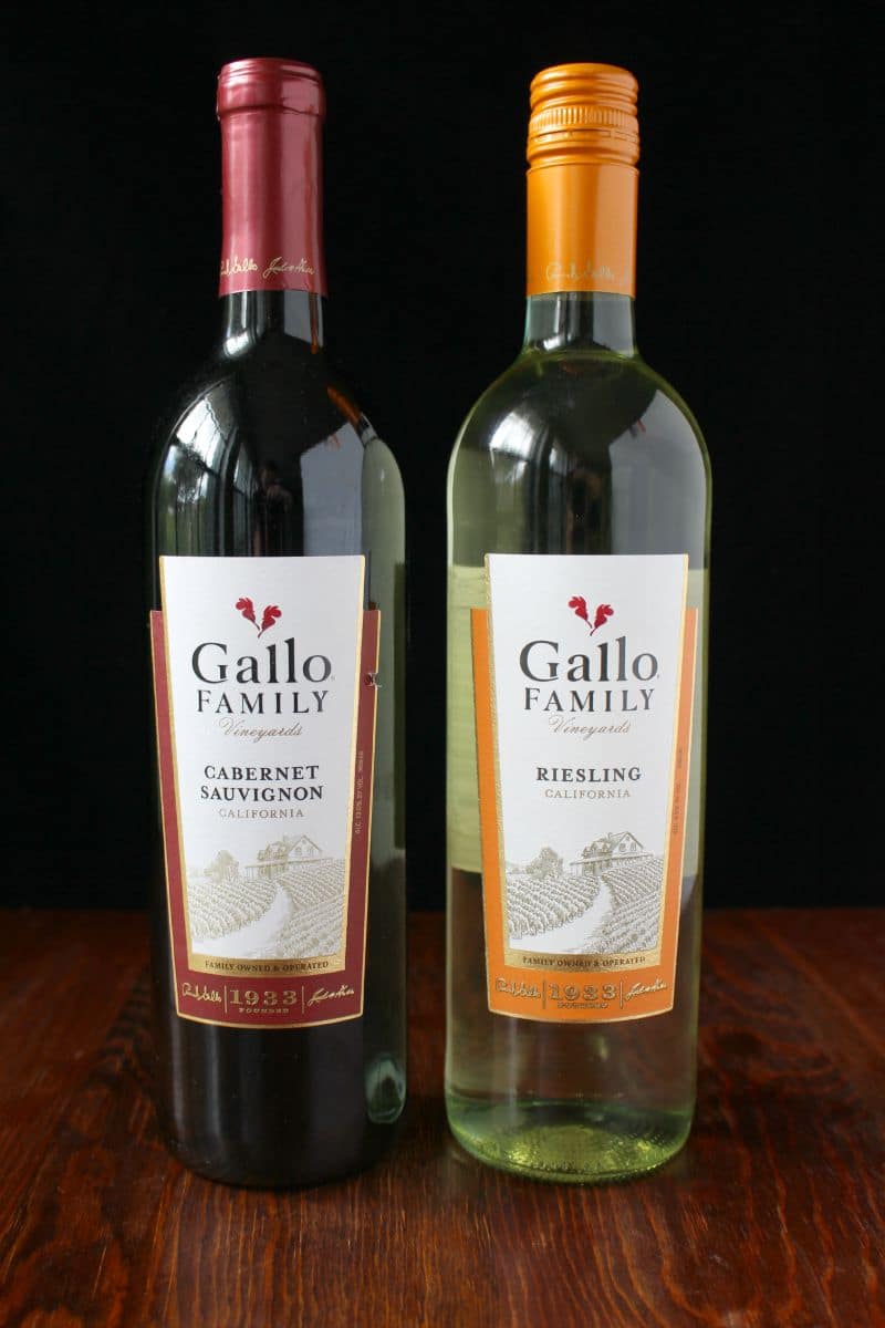 Gallo Family Vineyards Riesling and Cabernet Sauvignon