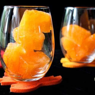 Halloween Punch Orange Fanta Ice Cubes