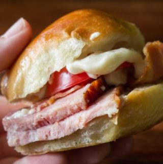 Kentucky Hot Brown Ham Slider