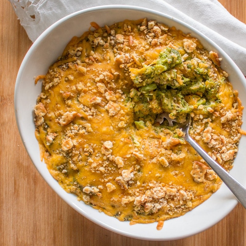 Southern Style Broccoli Casserole • Just Four Ingredients!