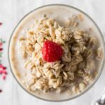 Easy Overnight Oats with just three ingredients! Pour, stir, and cover, then wake up to a perfectly sweet, creamy bowl of overnight oats. This easy overnight oats recipe is great!