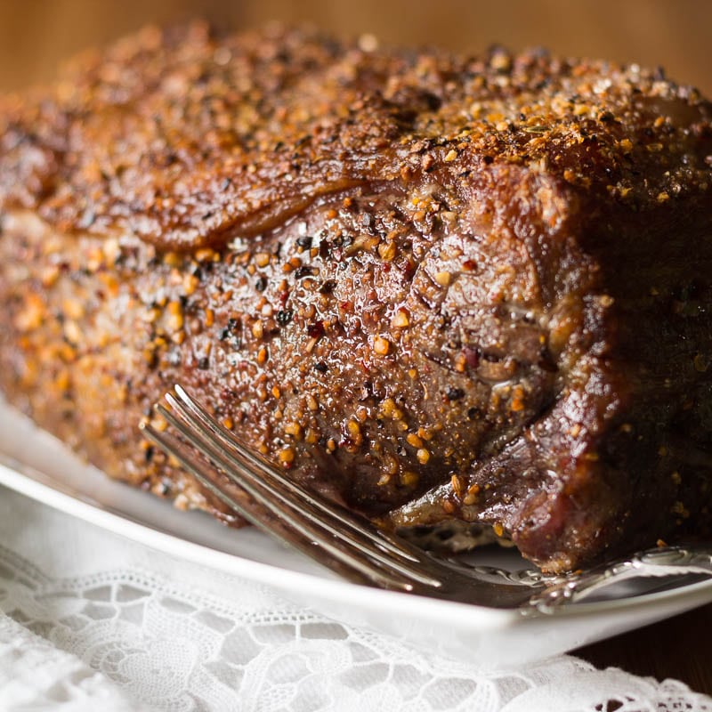 New York Strip Roast With Savory Crust • Recipe For Perfection 