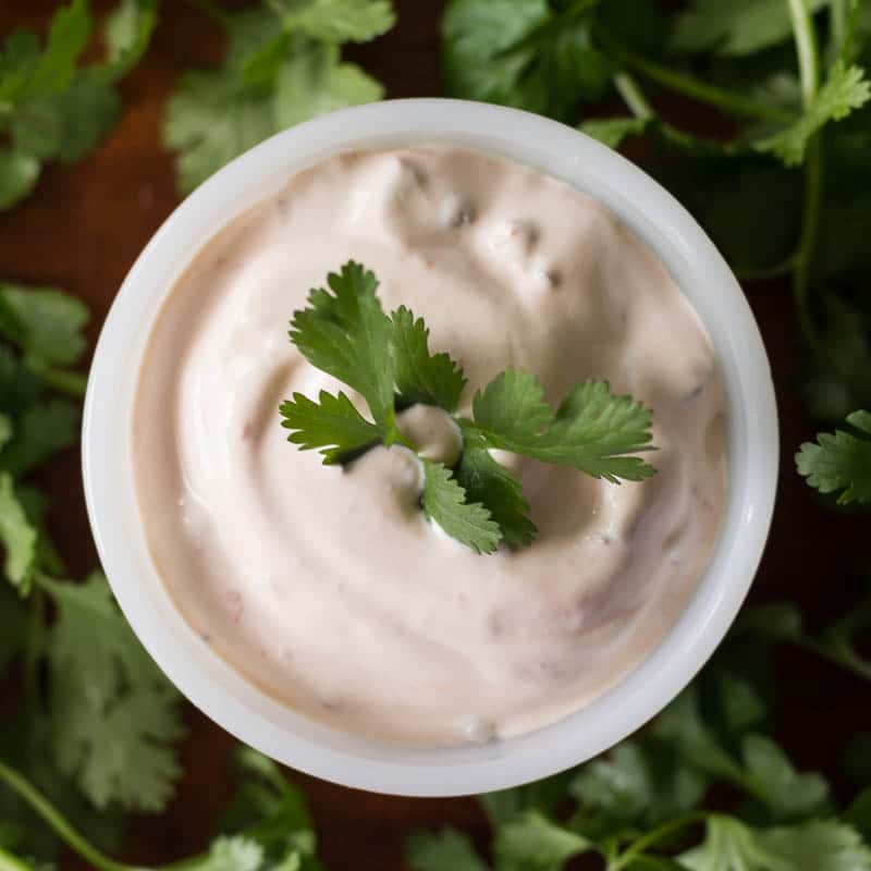This chipotle sour cream dip has only 2 ingredients! Simply chop, combine, and stir to make one of the best dips I've ever tasted in my entire life.