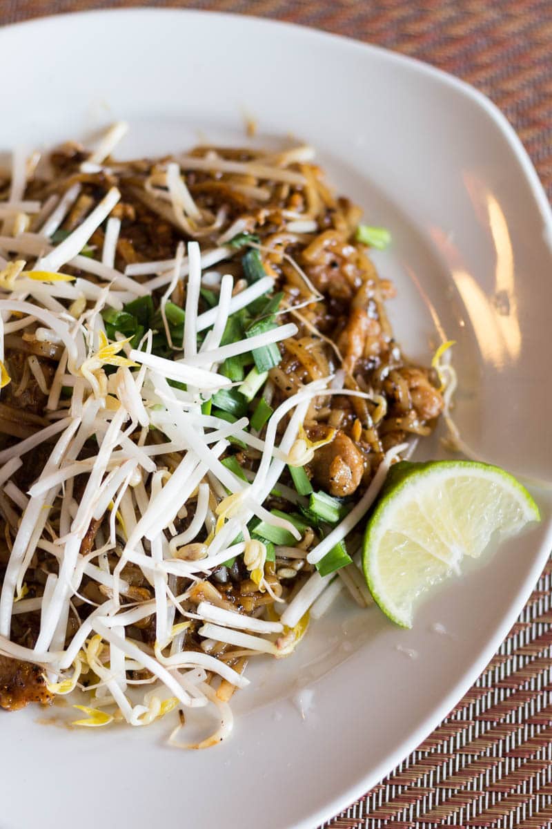 Thai Delight, a local "hot" spot that lives up to its name, is located in Longwood, FL, and serves fresh and flavorful Thai food. This is their Pad Thai.
