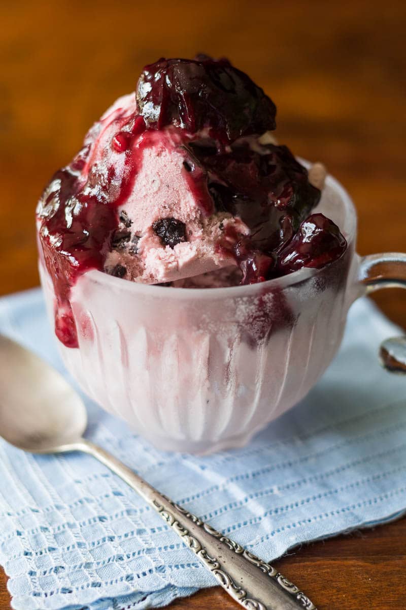 Make this beautiful cherry sauce with just a few simple ingredients. Perfect for topping ice cream, sundaes, cheesecake, and more!