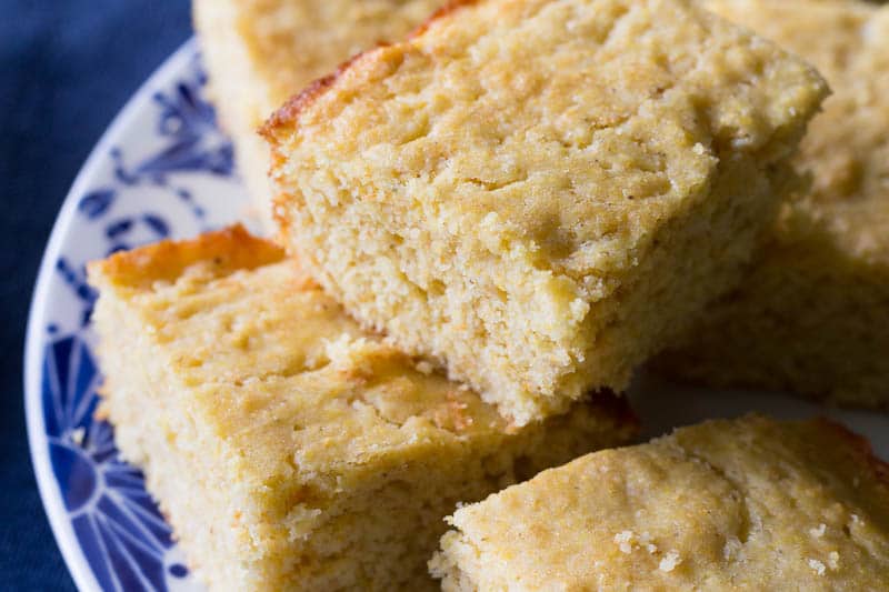 My favorite moist cornbread recipe is made from scratch and oh-so-easy! You'll love the lightly sweet flavor and the soft, moist texture.
