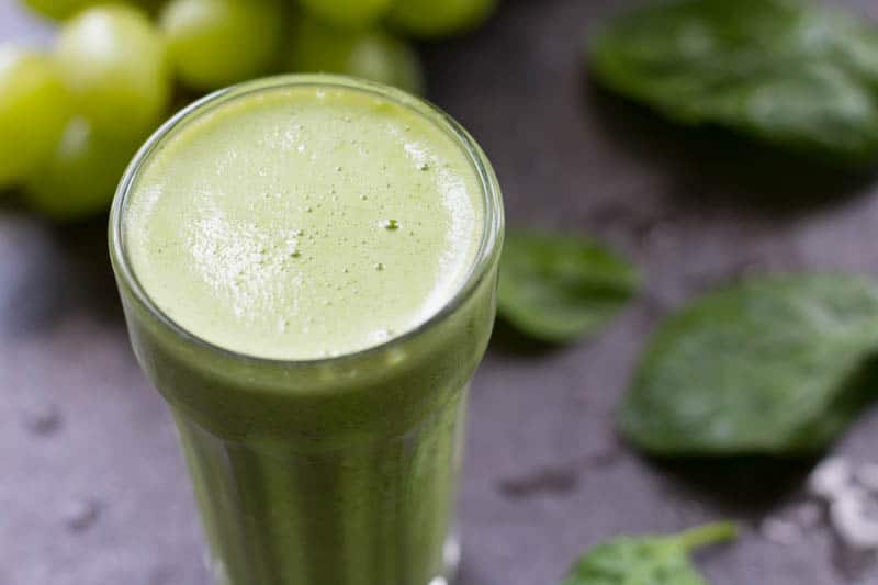 A secret ingredient makes this green grape smoothie a lovely green color! You'll love the sweet and tangy flavor that makes it perfect for any time of day.