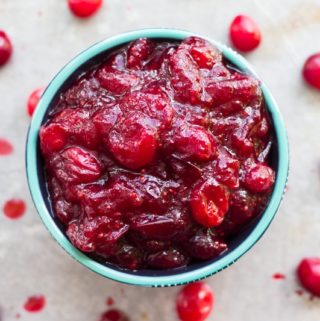 With just three ingredients (whole cranberries, tangerine juice, and sugar), this tangerine cranberry sauce is perfect for Thanksgiving!