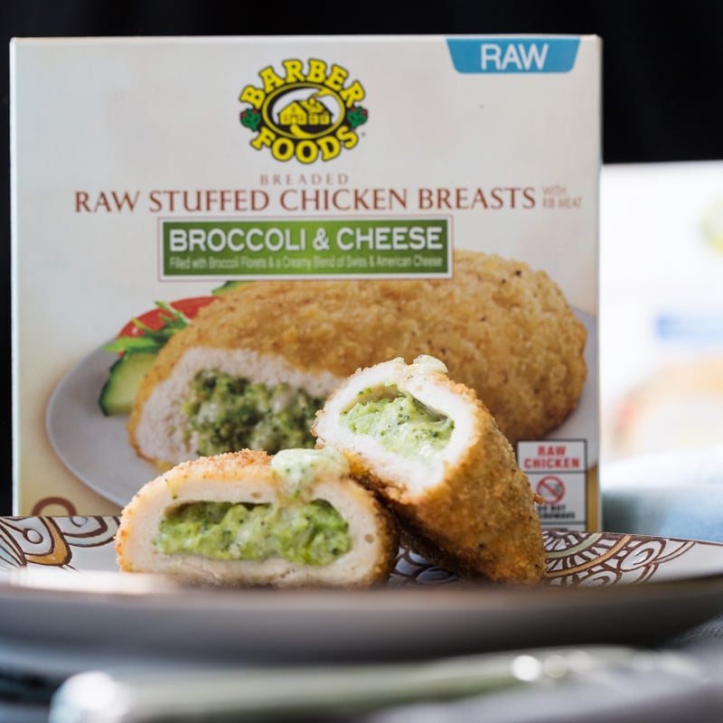 Barber Foods Broccoli and Cheese stuffed chicken breast