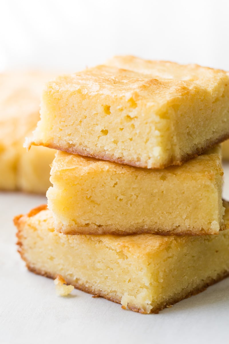 chewy white chocolate brownies