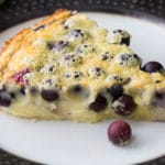 Blueberry clafoutis is a classic French dessert made by baking blueberries in a custard. This simple blueberry clafoutis recipe is easy to make.