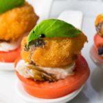 Crunchy Shrimp Caprese Salad Bite