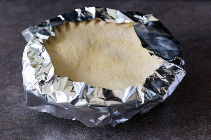Marie Callender Pot Pie Edges with Foil