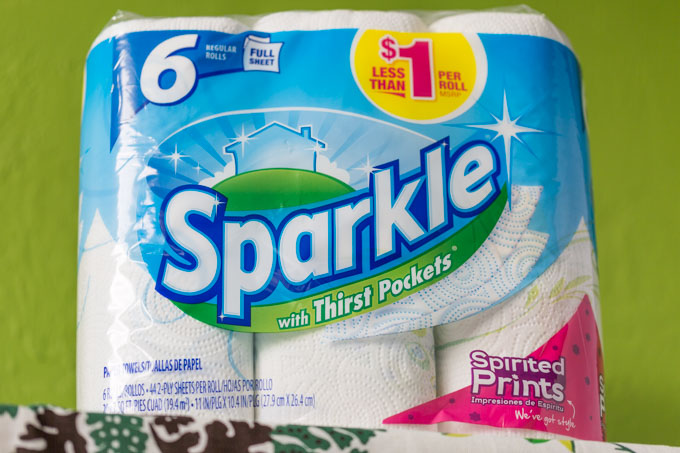 Sparkle Paper Towels 6 Roll package