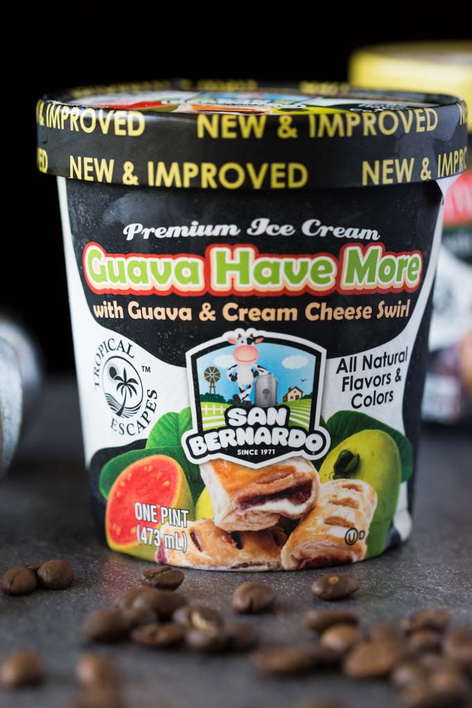 San Bernardo guava cream cheese ice cream pint