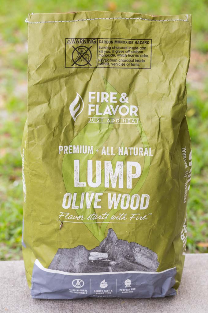 Bag of lump olive wood charcoal