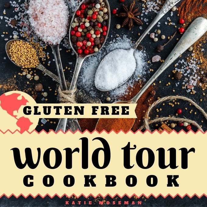 Front cover of Gluten Free World Tour Cookbook