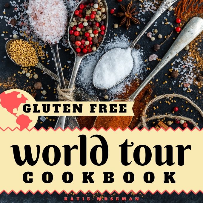 Front cover of Gluten Free World Tour Cookbook