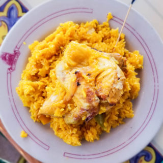 Gluten free Tampa dining - Chicken Valenciana at Columbia Cafe