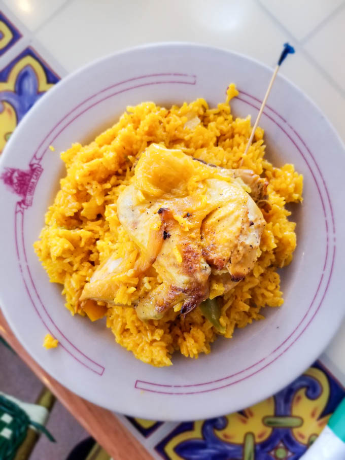 Gluten free Tampa dining - Chicken Valenciana at Columbia Cafe