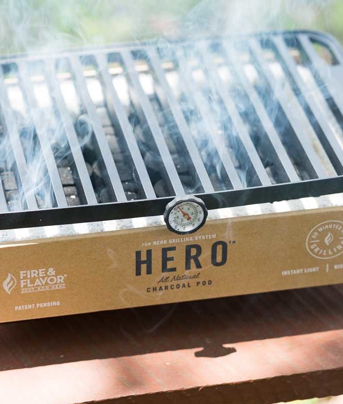 Best Portable Charcoal Grill - HERO Grill System