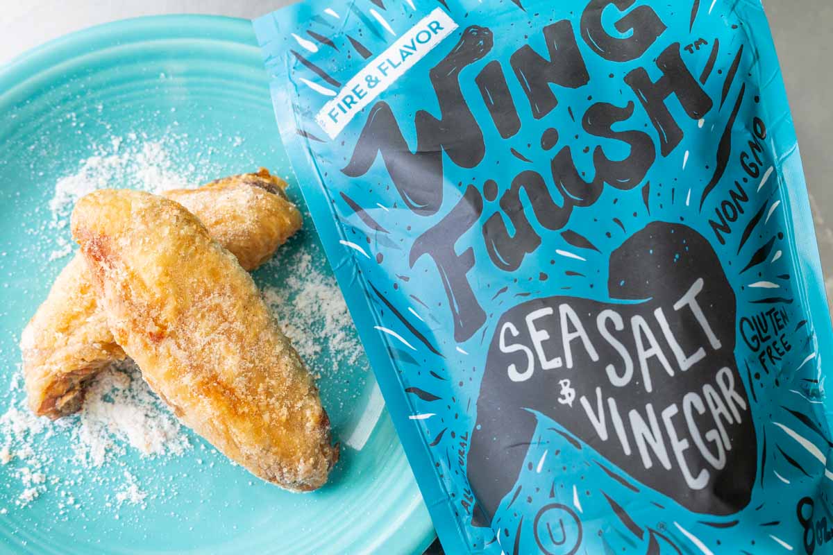 Fire and Flavor Sea Salt and Vinegar Wing Finish with wings